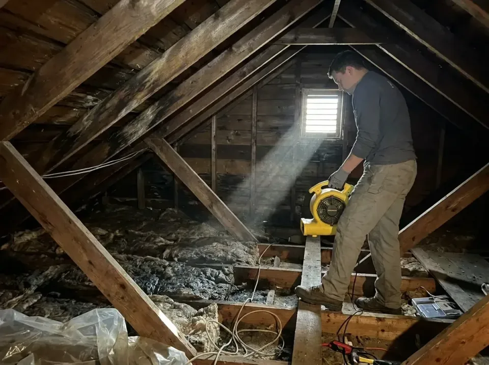 attic-water-damage-drying-proc-007 — frequently asked questions, Emergency Water Extraction & 24/7 Flood Response in Mary Es…